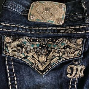 Miss Me size 36 studded Mid Rise Easy Boot